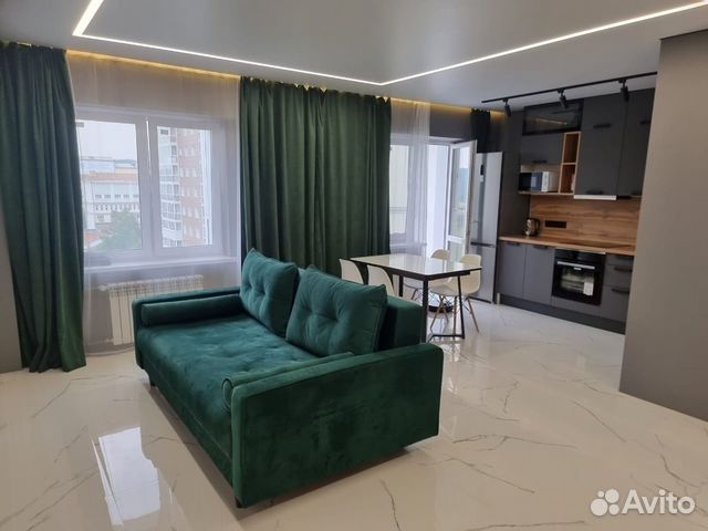 

1-к. квартира, 57 м², 2 кровати