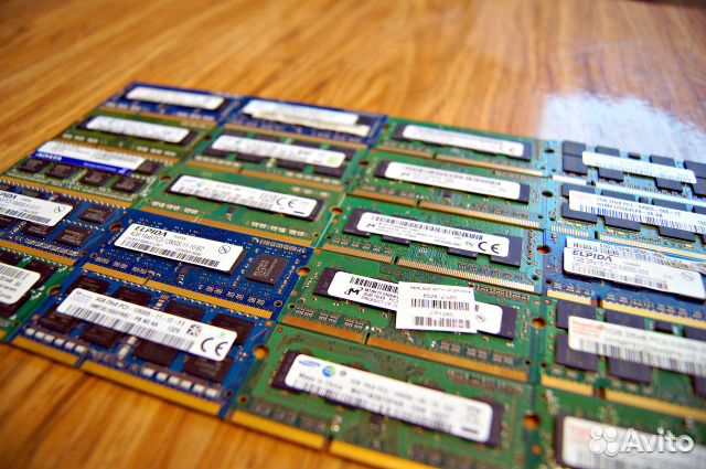 Оперативная память, Жёсткие диски - для ноутбуков