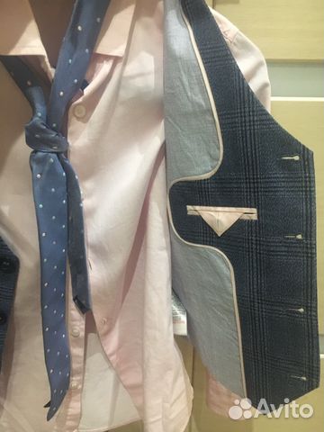 Комплект тройка: рубашка, жилет, галстук Next 89139141604 купить 3
