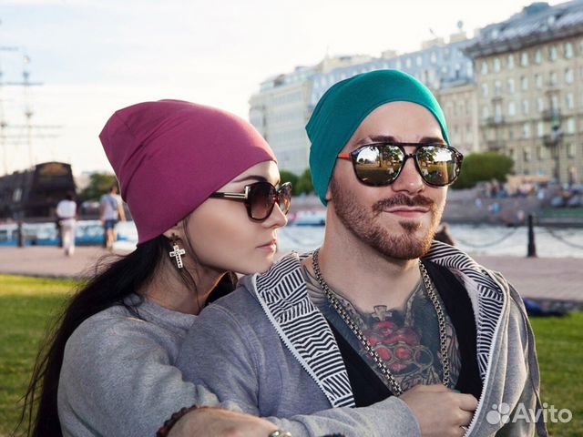 Летняя чудесная шапочка-бини бирюзового цвета №9