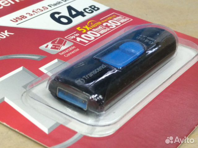 Флешка USB3.1 Transcend 64GB JetFlash 790K Флешка USB3.1 Transcend 64GB JetFlash 790K