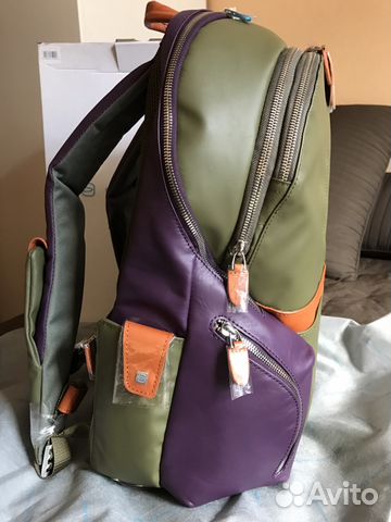Рюкзак из ткани и кожи Piquadro Coleos