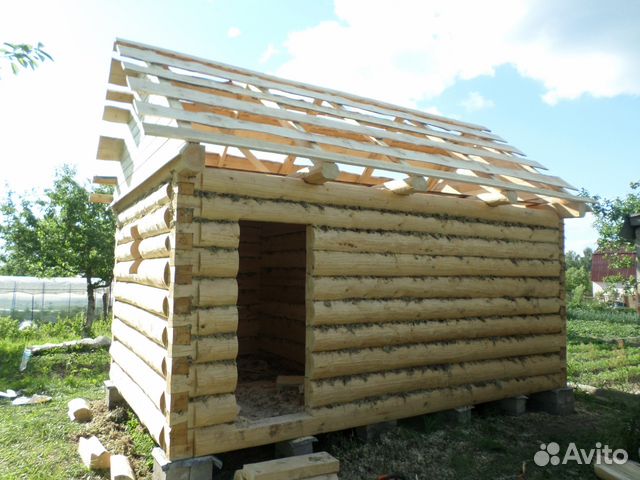 Сруб баньки 4х5 из зимнего леса с установкой Сруб баньки 4х5 из зимнего леса с установкой