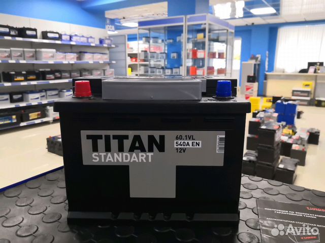 Аккумулятор Титан Standart 60Ah (прям.пол.)
