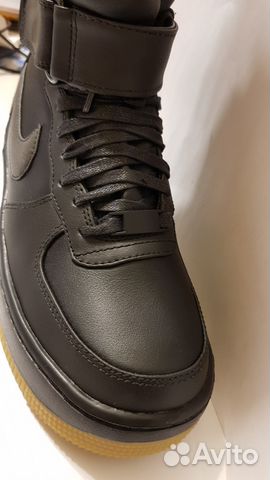 Кожаные сапоги nike AIR force 1 upstep 860522 001