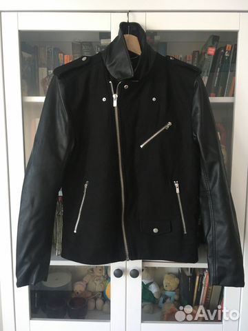 Куртка кожзам с заклепками, H&M Куртка кожзам с заклепками, H&M