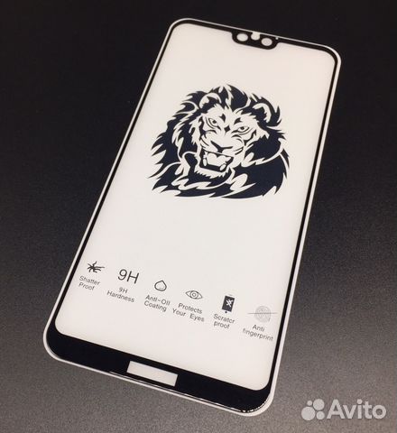 Стекло Honor 10 Lite Lion Glass 10 Лайт Черное