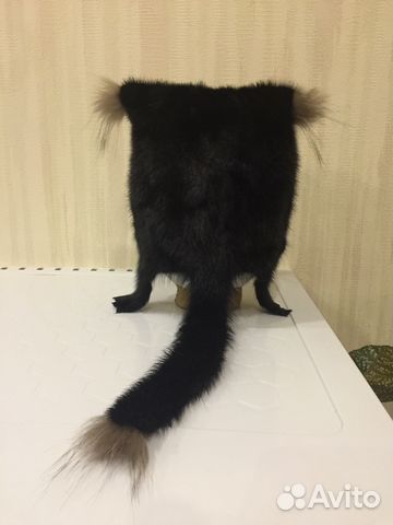 Шапка норковая «Кошка»