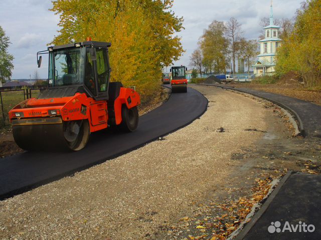 Асфальтирование укладка крошка
