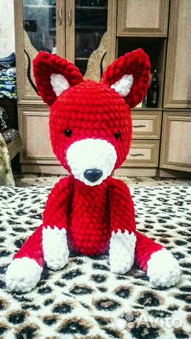 Вязаная игрушка Лисёнок Вязаная игрушка Лисёнок