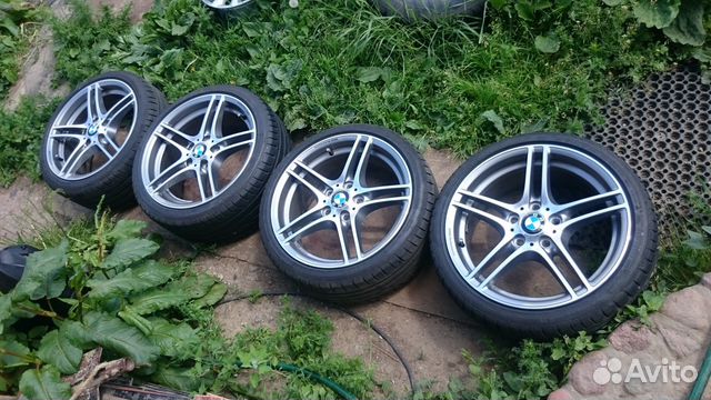 Разноширокие колеса в сборе BBS R18 BMW 1 лето RF