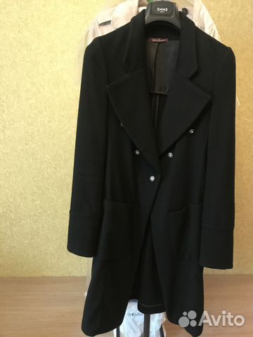 Стильное шерстяное пальто-фрак Guess (S-M)