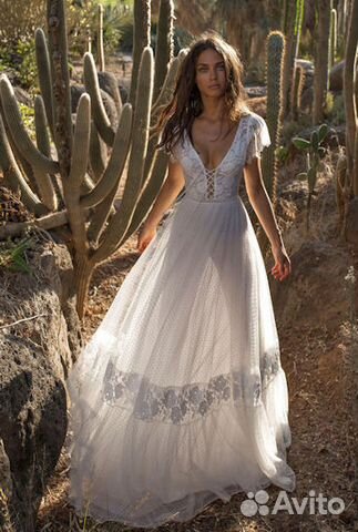 Свадебное платье в стиле бохо, рустик Asaf Dadush