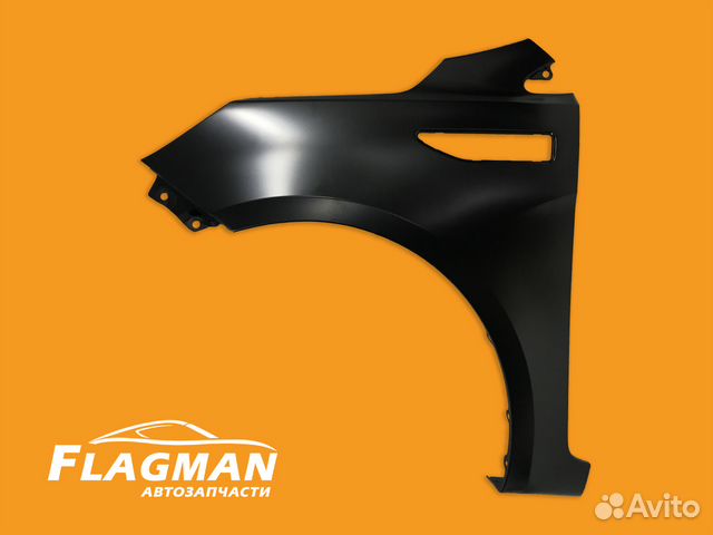 Крыло левое Киа Рио 2011-2017 под покраску