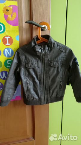 Куртка кожаная Vertbaudet для мальчика на 2-3 года Куртка кожаная Vertbaudet для мальчика на 2-3 года