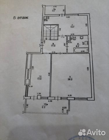 4-к квартира, 146 м², 4/5 эт.