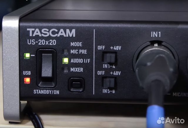 Tascam US-20x20 Звуковая Карта Студийная Tascam US-20x20 Звуковая Карта Студийная