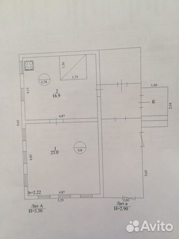 Дом 40 м² на участке 27 сот.