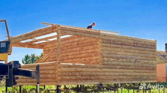 Сруб дома 6на9