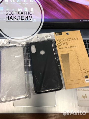 Защитное стекло 2,5D и чехол Xiaomi note 6 pro