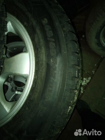 Шины с дисками на Toyota prado 120