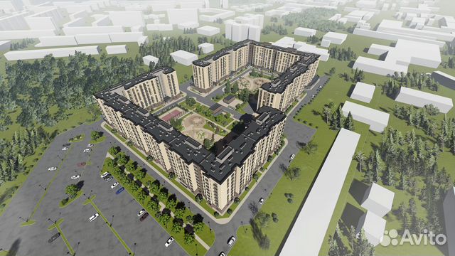 2-к квартира, 41.7 м², 4/9 эт. 2-к квартира, 41.7 м², 4/9 эт.
