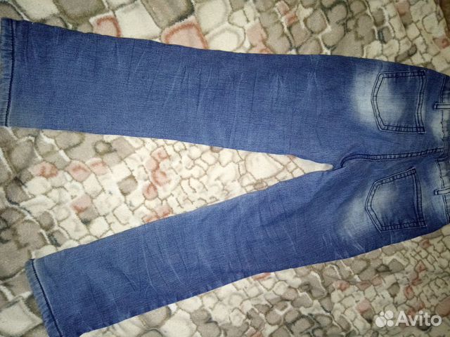 Утеплённые джинсы