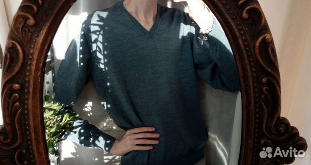 Пуловер свитер 100 шерсть мериноса Woolmark