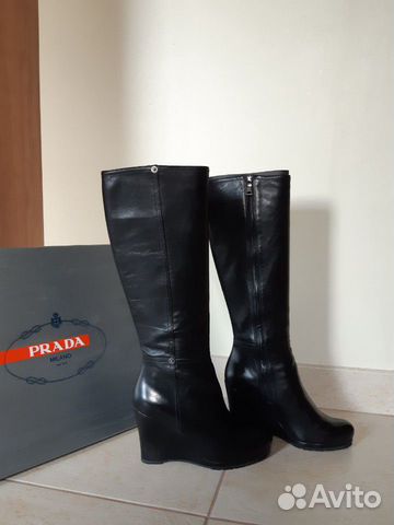 Сапоги prada осенние