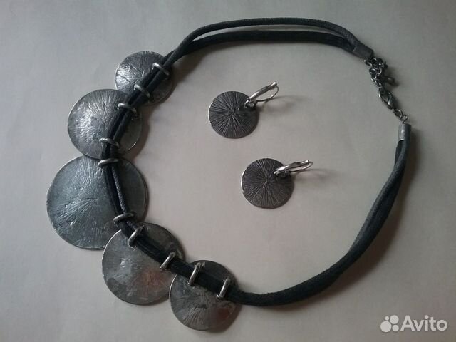 Бижутерия: колье метал