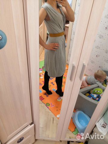 Платье серое reserved