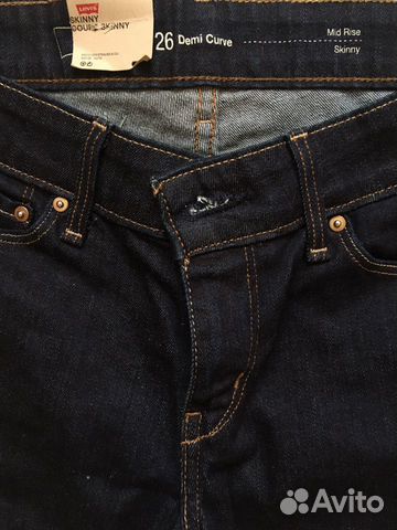 Джинсы levi’s skinny новые с этикеткой и бирками W