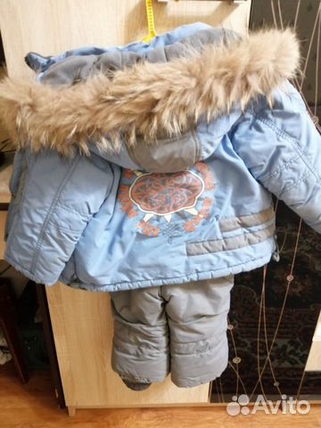 Зимний костюм на мальчика. 80см комбинезон