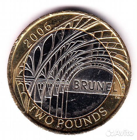 2 фунта Великобритания