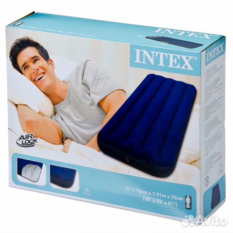 Матрас надувной Classic intex 76x191x22 см