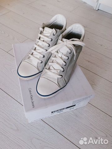 Кожаные ботинки сникерсы Calvin Klein Jeans р. 37 Кожаные ботинки сникерсы Calvin Klein Jeans р. 37