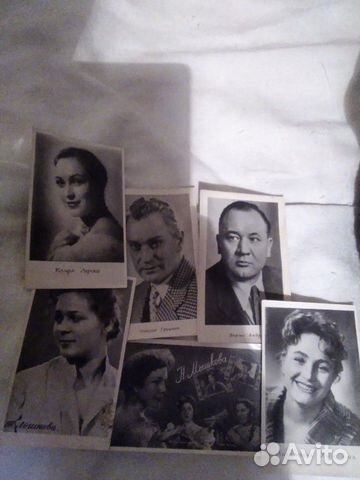 Открытки с советскими артистами, ссср, коллекция