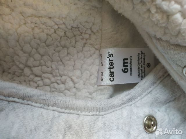 Carters тёплый комбинезон с капюшоном
