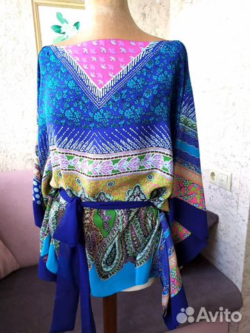 Шелковая блуза-кимоно Etro Шелковая блуза-кимоно Etro