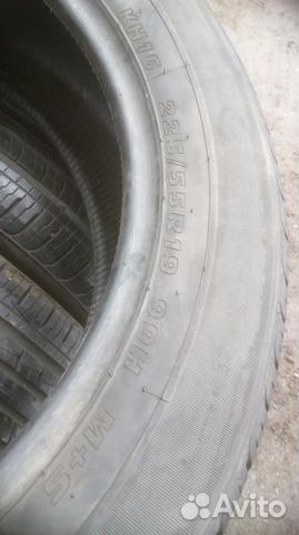 225 55 19 Kumho 4шт Летние шины