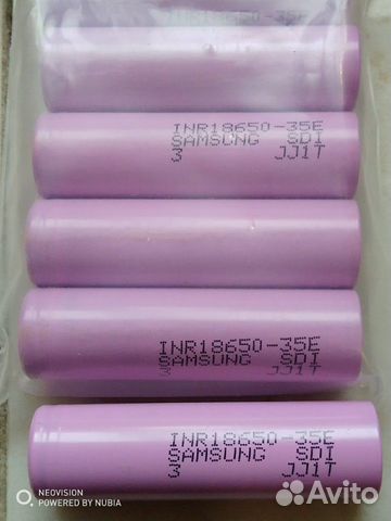 Аккумулятор 18650 samsung 3450mAh 3,6V 10А Аккумулятор 18650 samsung 3450mAh 3,6V 10А