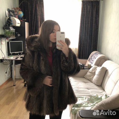Шуба из енота Шуба из енота