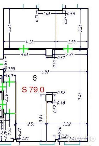Офисное помещение, 79 м²