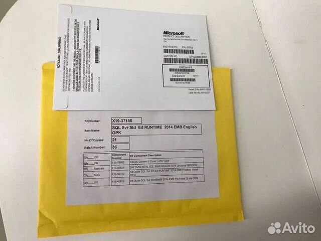 MS SQL Server Standard 2014 P6L-0008