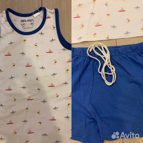 Пижамы, майка zara, tezenis д/м