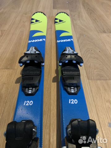 Детские горные лыжи Fischer 125 + палки и ботинки