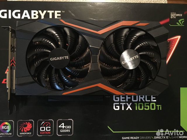 Gigabyte nVidia GeForce GTX 1050TI G1 Gigabyte nVidia GeForce GTX 1050TI G1