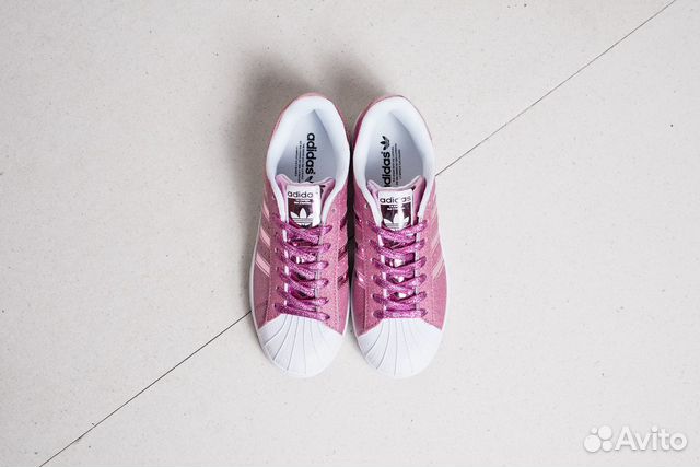 Кроссовки Adidas Superstar розовые
