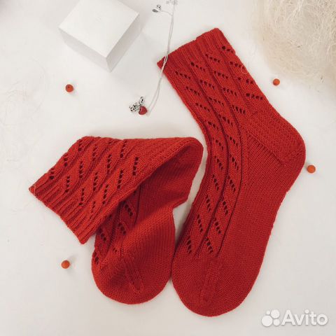 Носочки с ажурным узором Носочки с ажурным узором