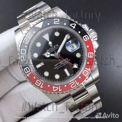 Часы Rolex GMT-Master II Pepsi ETA 40mm(арт.70943)